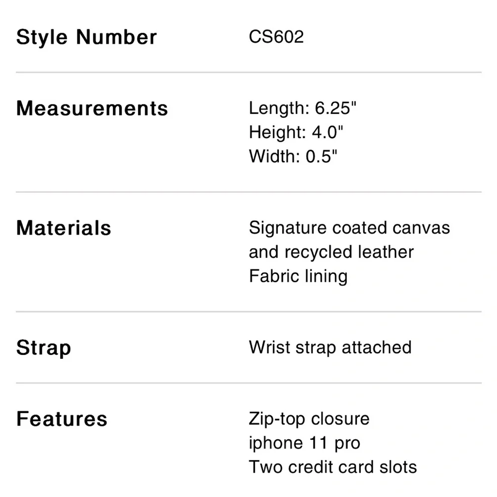 Coach corner zip wristlet - Picture 3 of 3